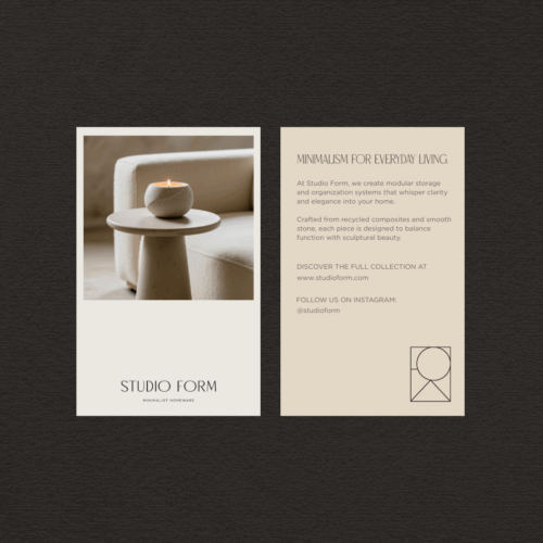 Identité visuelle Studio Form