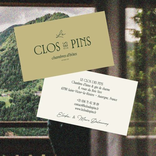 Identité visuelle Le Clos Des Pins
